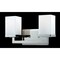 Z-Lite Tidal 2 Light Vanity, Chrome & Matte Opal 1901-2V - alternate 1